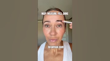 Confess…your brows never turn out even 😏 Measure. Map. Fill. Done.👉 BROWTOOL.COM