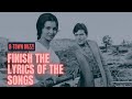 Finish the lyrics challenge old bollywood songs oldisgold bollywood