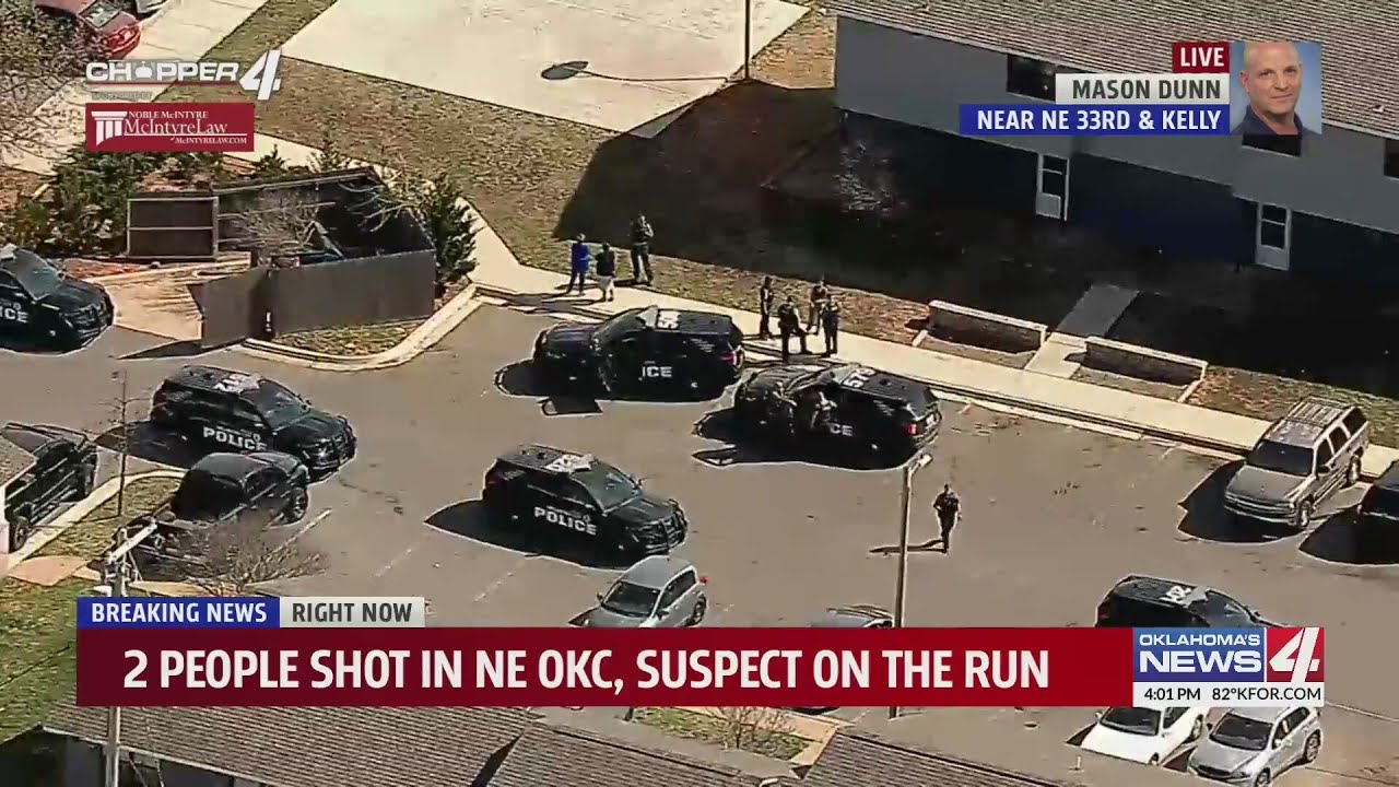 2 people shot in NE OKC, suspect on the run - YouTube