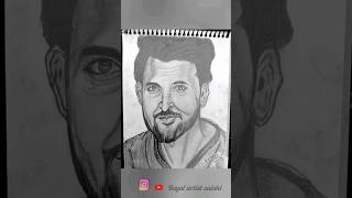 #hiritik roshan sketch art by#royal artist sainki #sketch @UltraBollywood  #bollywood support me 