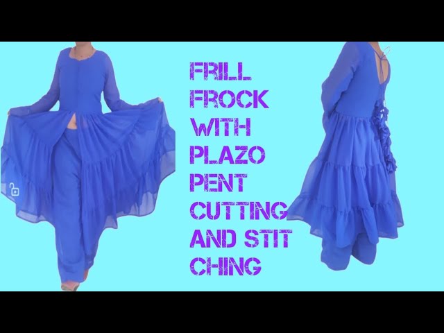 baby frill frock cutting and stitching in tamil | 2 years baby frill frock  | cotton frocks for kids - YouTube