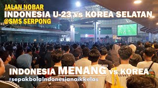 Indonesia menang vs Korea Selatan❗vibes nobar [nonton bareng] live Sepakbola AFCCup U-23 di SMS Mall