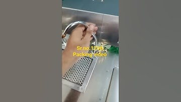 Sugarcane 304 battery operated cart machine packing video serial number 1206