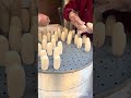 Make cylindrical steamed buns