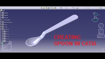 Design of a spoon with Surfacing in CATIA I Generative Shape Design