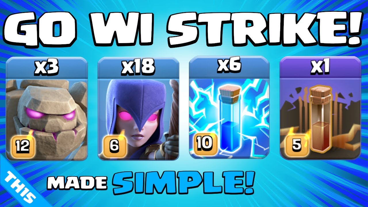 NEW LIGHTNING SPELL + MASS WITCHES is UNSTOPPABLE!!! TH15 Attack Strategy | Clash  of Clans - YouTube