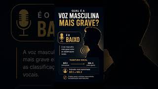 🔴Qual é a voz Masculina MAIS GRAVE?🔻LEIA A DESCRIÇÃO ABAIXO👇