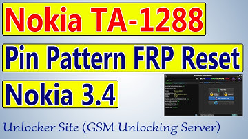 Nokia 3.4 TA-1288 Pin Pattern FRP Lock Remove | Hard Reset One Click
