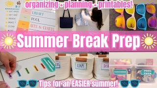 Get It All Done Summer Prep! Summer Break Prep For Families!  Summer Prep and Organize With Me