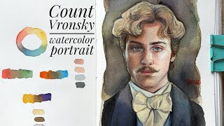 Watch Me Paint Count Vronsky In Watercolor
