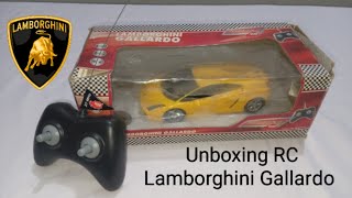 Unboxing RC Lamborghini Gallardo 1/24 scale / Diecast Rc Lamborghini Gallardo