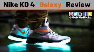 Nike KD4 'Galaxy' Review + On Foot · Sizing Info & Fit · FD2635-001