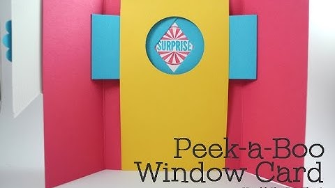 Fun Fold Peekaboo Window Card by Dawn O (aka: Shutter Card)