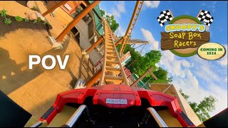 Snoopy's Soap Box Racers OFFICIAL POV! Kings Island 2024