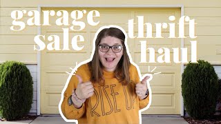 GARAGE SALE THRIFT HAUL! | Thrift Haul To Resell on POSHMARK!