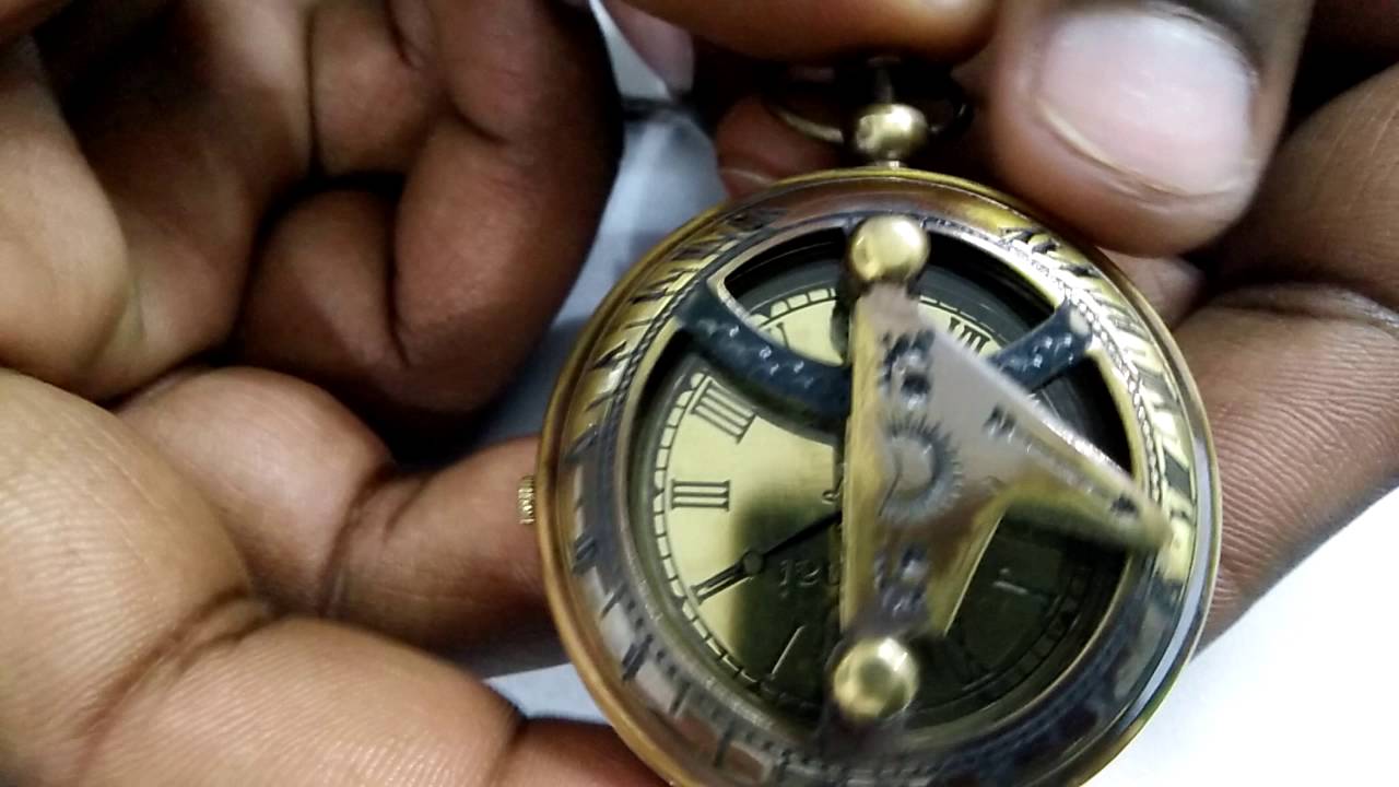 how to use artshai sundial design pocket watch youtube