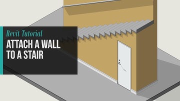 Revit Tutorial: How to Attach a Wall to a Stair in Revit 2020