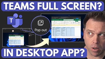How to make content FULL SCREEN in Microsoft Teams DESKTOP
