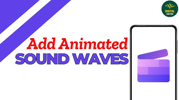 How to add animated sound waves to a video ?