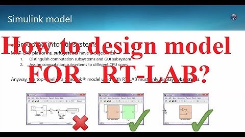 How to design model for RT LAB??