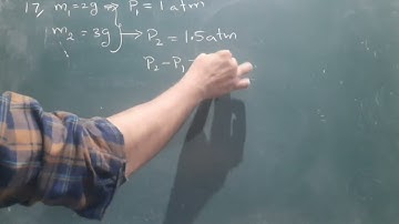 when 2g of a gas A is introduced into an evacuated flask kept at 25°C, the pressure is found to be 1