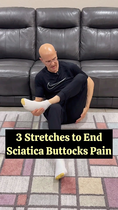 3 Stretches to End Sciatica Buttocks Pain!  #drmandell #health #sciatica #piriformis
