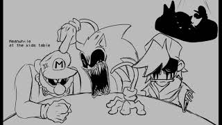 Meanwhile, at the kids table (Pasta Night fanart dub)