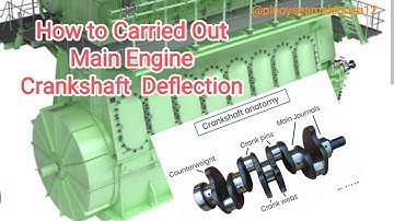How to Carried Out Main Engine Crankshaft Deflection @pinoyseamakinista