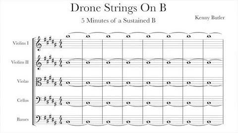 Drone Strings On B - Intonation for Violin, Viola & Cello