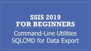 Using SQLCMD Utility for Query Resultset Data Export as a File