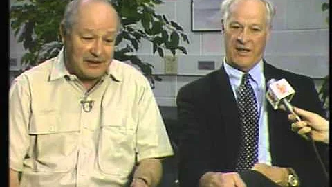 Gordie Howe and Glenn Hall