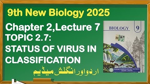 9Th Class Biology New Book 2025 || Chapter 2 Biodiversity,Lecture 7 || Punjab Board 9th new Biology