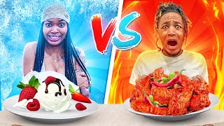 Фото HOT VS COLD FOOD CHALLENGE!