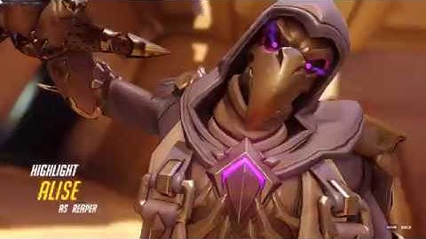 Overwatch Reaper - Highlight - Temple of Anubis - Attack