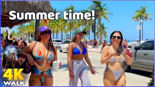 【4K】𝐖𝐀𝐋𝐊 ➜ Florida ☘️ 🇺🇸 USA 🇺🇸 4K video 𝐇𝐃𝐑 ! Fort Lauderdale