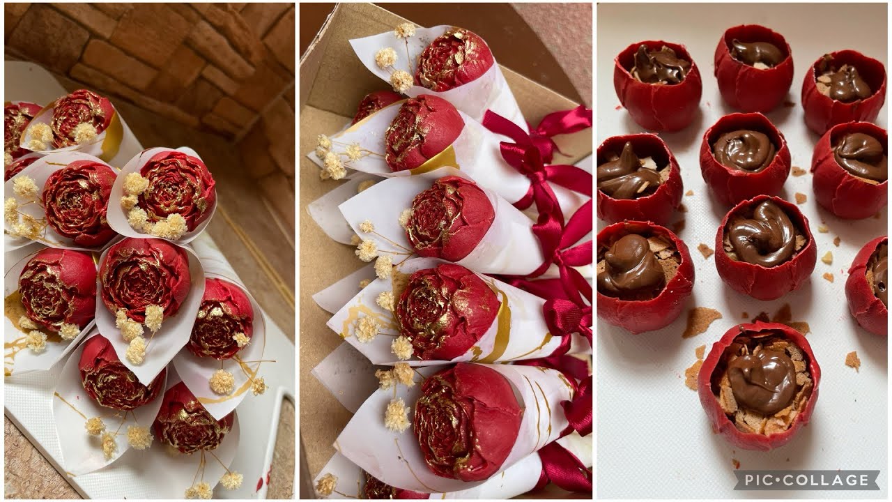 مشروع ناجح للماكثات فالبيت ورود الشوكولا بحشو بزاف بنين مع سعر البيع متراطيوش ❤️😍