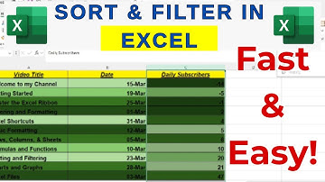 How to Sort and Filter Data in Excel - Excel Sorting & Filtering Made Easy