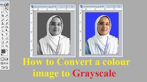 Convert colour image to Grayscale : Adobe Photoshop 7.0