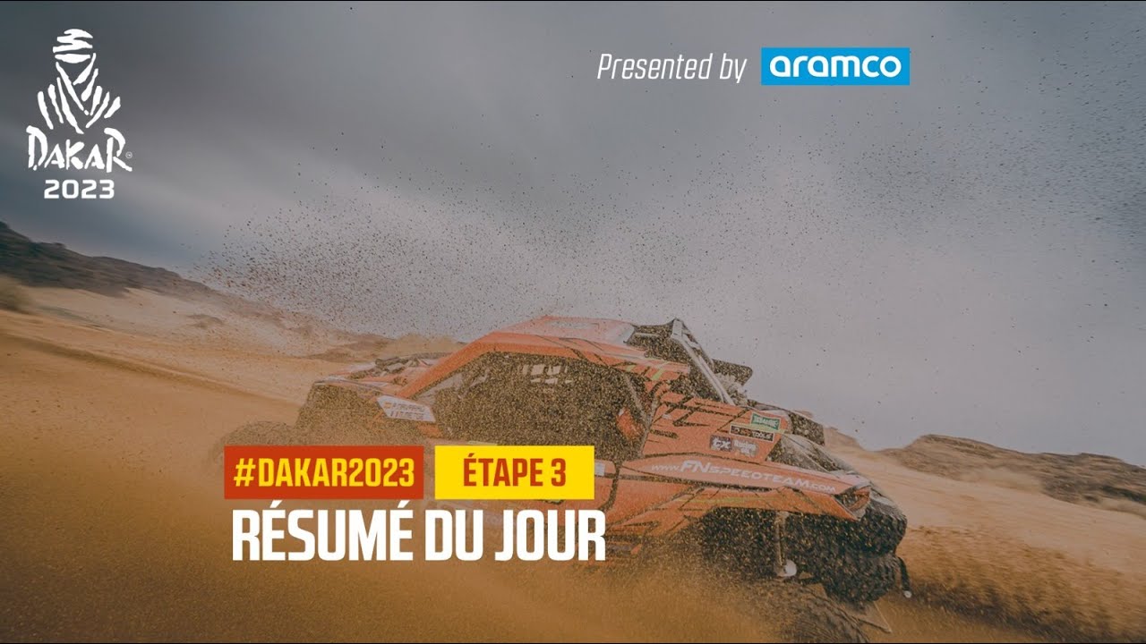 Le résumé de l'Étape 3 présenté par Aramco - #Dakar2023