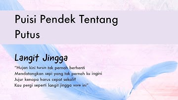 Contoh Puisi Pendek Tentang Putus: Langit Jingga Karya Usep Deni Setiawan