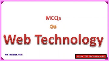 Web Technology MCQ || Part 12 || Rapid Test Programming || Joshi Pushkar D.