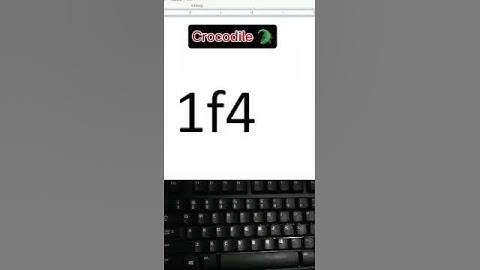 How to Create Crocodile in MS word#computer #tricks #windows #asmr