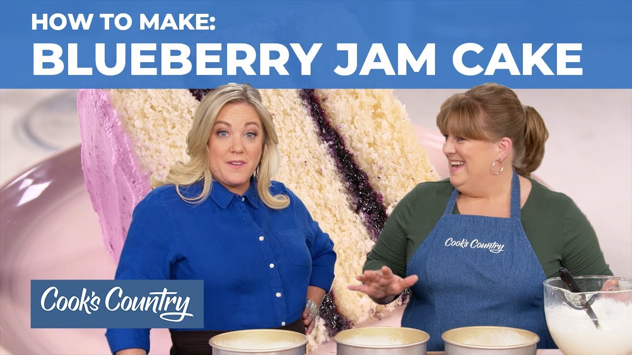 How to Make Our Stunning Ombre Blueberry Jam Cake | America