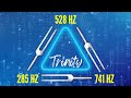 The trinity of body healing frequencies 285 hz  528 hz  741 hz tuning forks