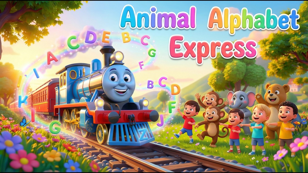 🐘🦒🦓Animal Alphabet Express | Alphabet ABC Song for kids🚂🐾 - YouTube