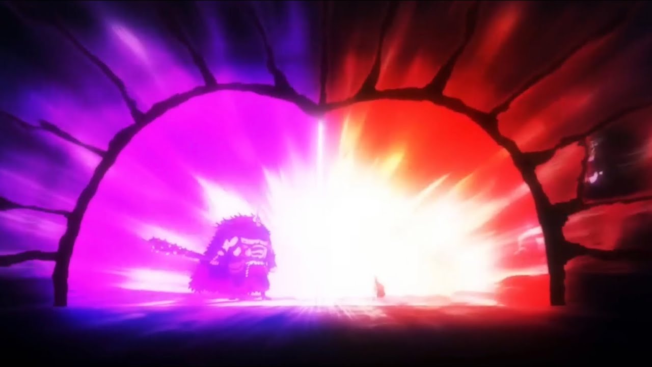 ⁣Luffy VS Kaido - Conqueror’s Haki Clashes! - One Piece Episode 1016