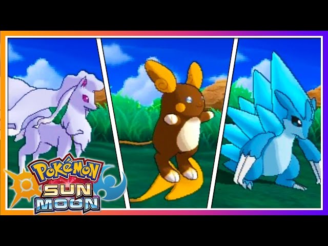 Shiny Alolan forms, Pokémon