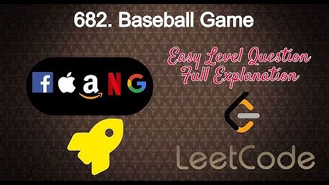 682. Baseball Game | Easy Level Interview Question Full Explanation in Python