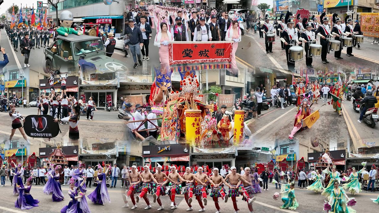 超誇張塞爆！安平街道到處都是陣頭！「安平福城堂」謁祖領兵回鑾遶境大典