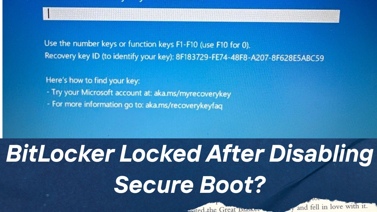 BitLocker Locked After Disabling Secure Boot - YouTube